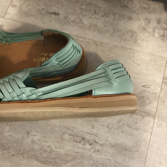 Shoes Artisan Leather Huarache Handmade Women's Shoe Embroidery Size 9.5 - Picture 12 of 13